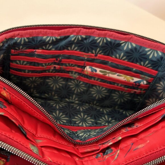 Lug Trolley 2 Crossbody Bag Bouquet Red NWT - Picture 7 of 11
